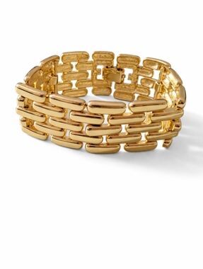 Vintage Givenchy Gold Tone Chunky Bracelet – Statement Designer